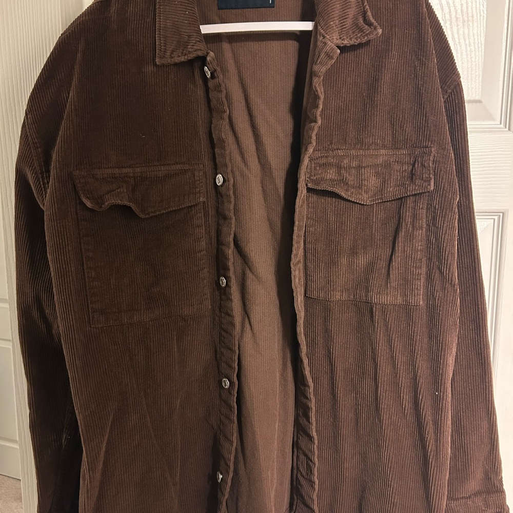 Abercrombie & Fitch Men's Chocolate Corduroy Jacket